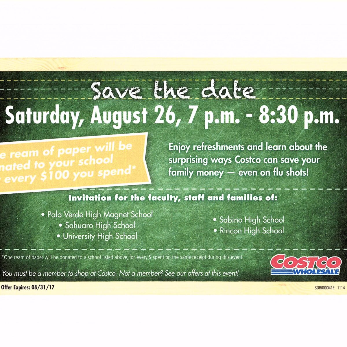 Costco Save The Date Rincon Ranger Foundation Costco Save The Date Rincon Ranger Foundation